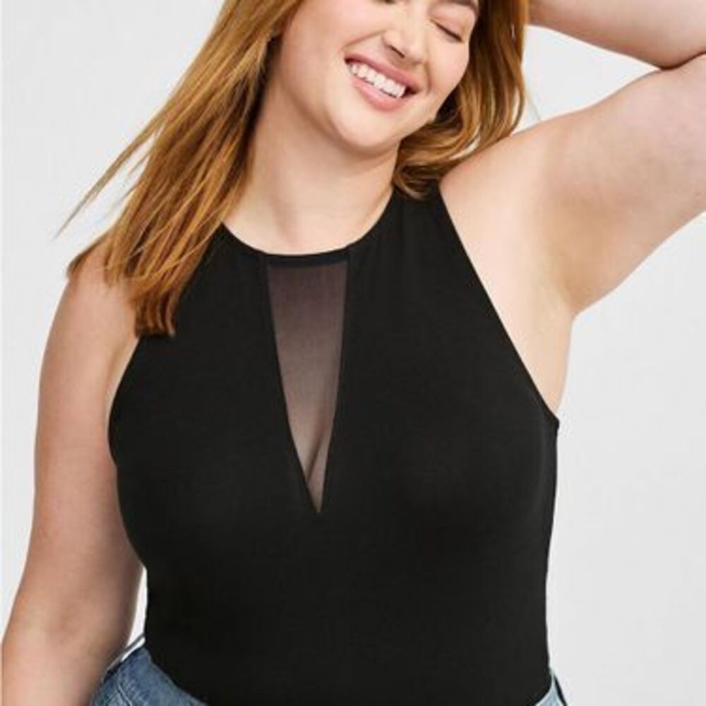 Foxy Mesh Inset Tank- Torrid